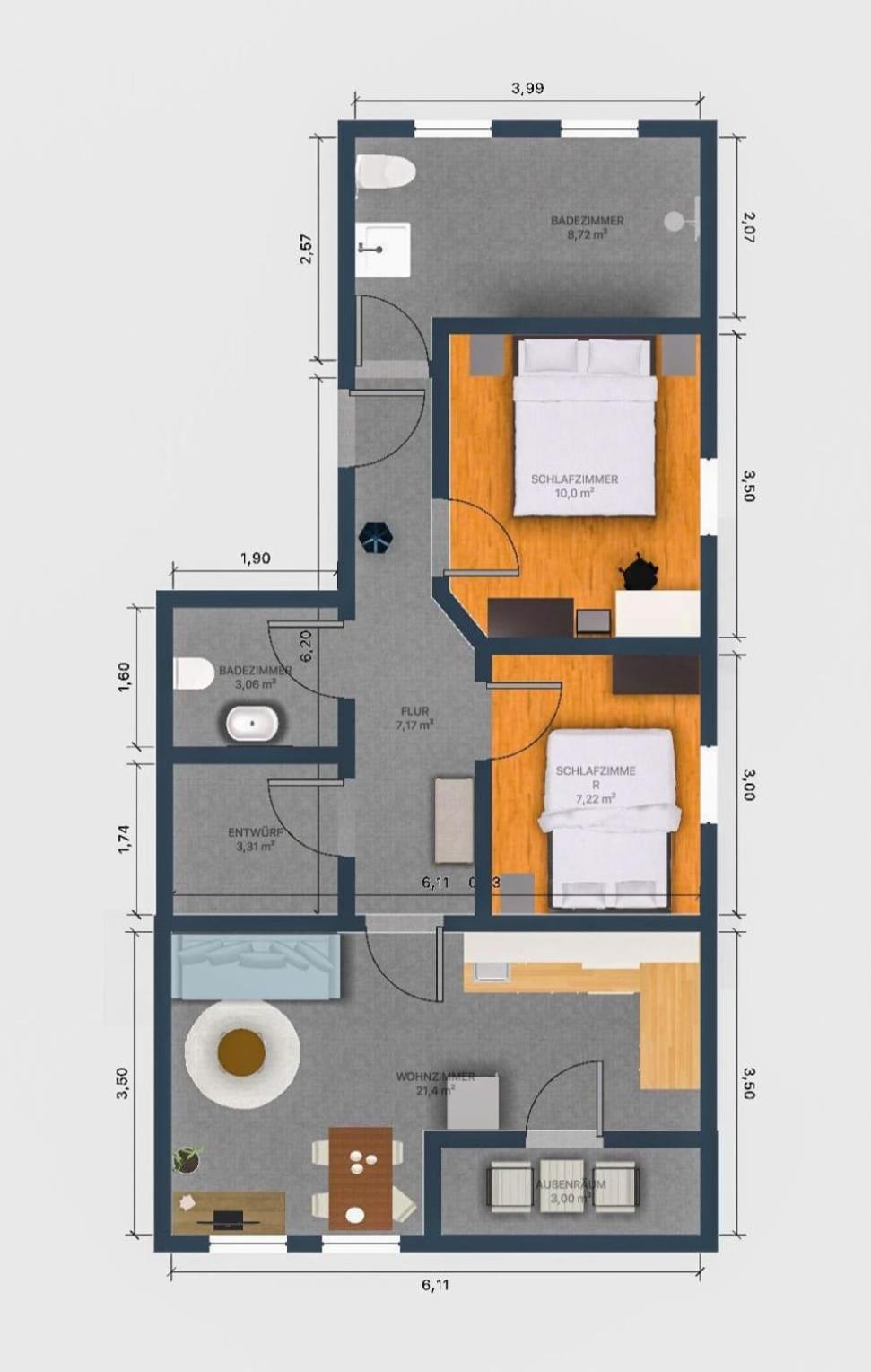 Exklusive Ferienwohnung In Lingen Holthausen 2Zim, 2Badez,Kueche,Balkon,Waschmaschine Luaran gambar